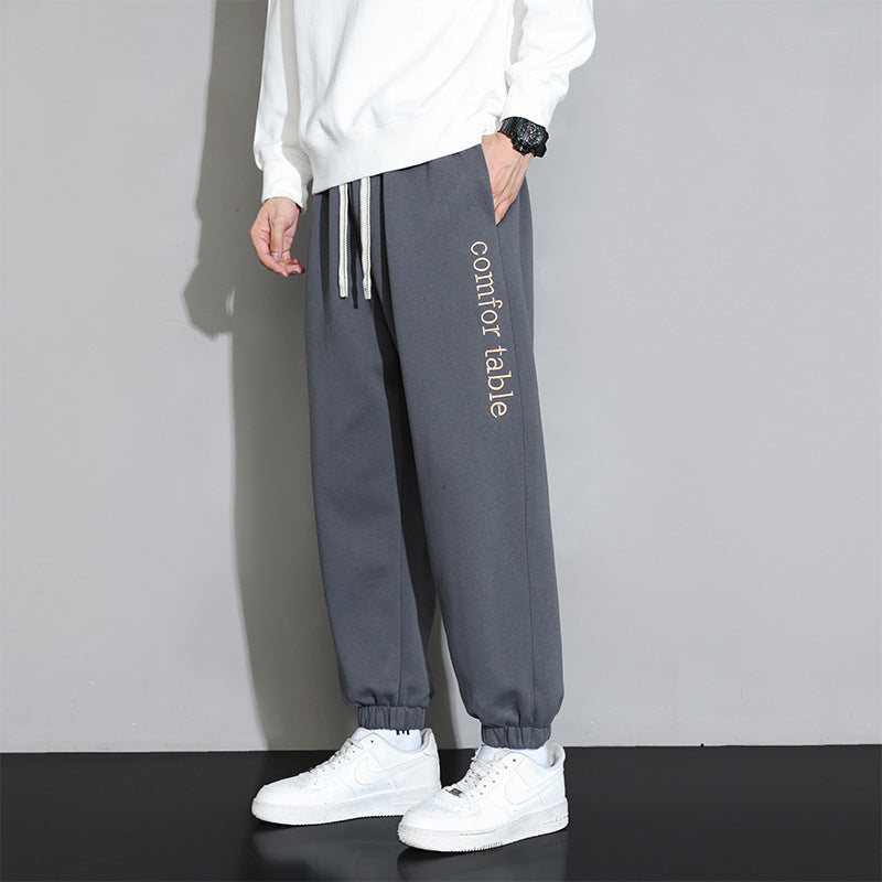 Pantalones Deportivos Ajustados en Tobillo para Hombre Talla Grande – Ideales para Primavera y Otoño