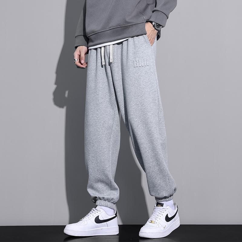 Pantalones Deportivos Ajustados en Tobillo para Hombre Talla Grande – Ideales para Primavera y Otoño