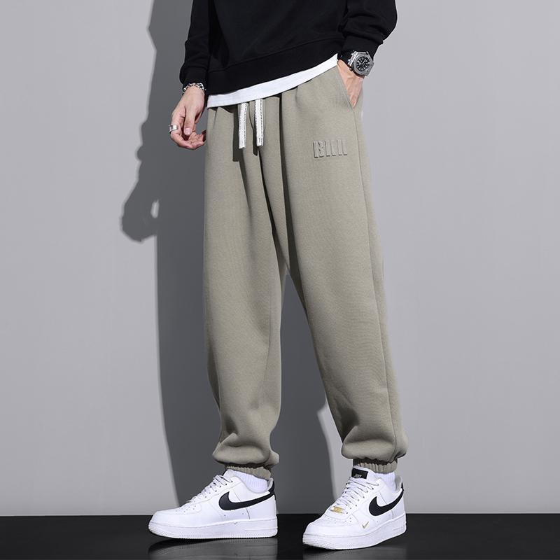 Pantalones Deportivos Ajustados en Tobillo para Hombre Talla Grande – Ideales para Primavera y Otoño
