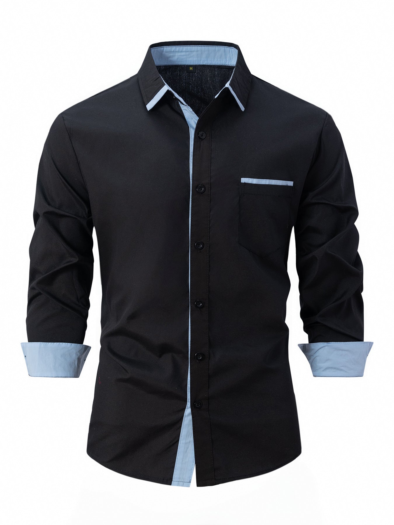Camisa de Negocios Slim de Rayas en Algodón Ideal para Primavera y Otoño
