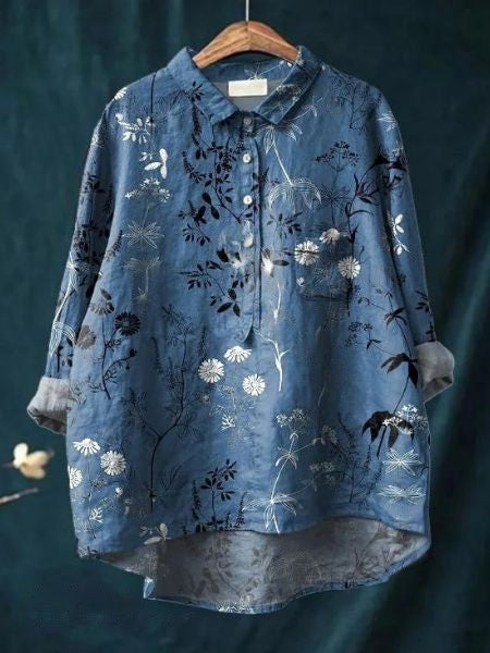 Blusa de estampado floral con tejido ligero I Ideal para primavera y verano