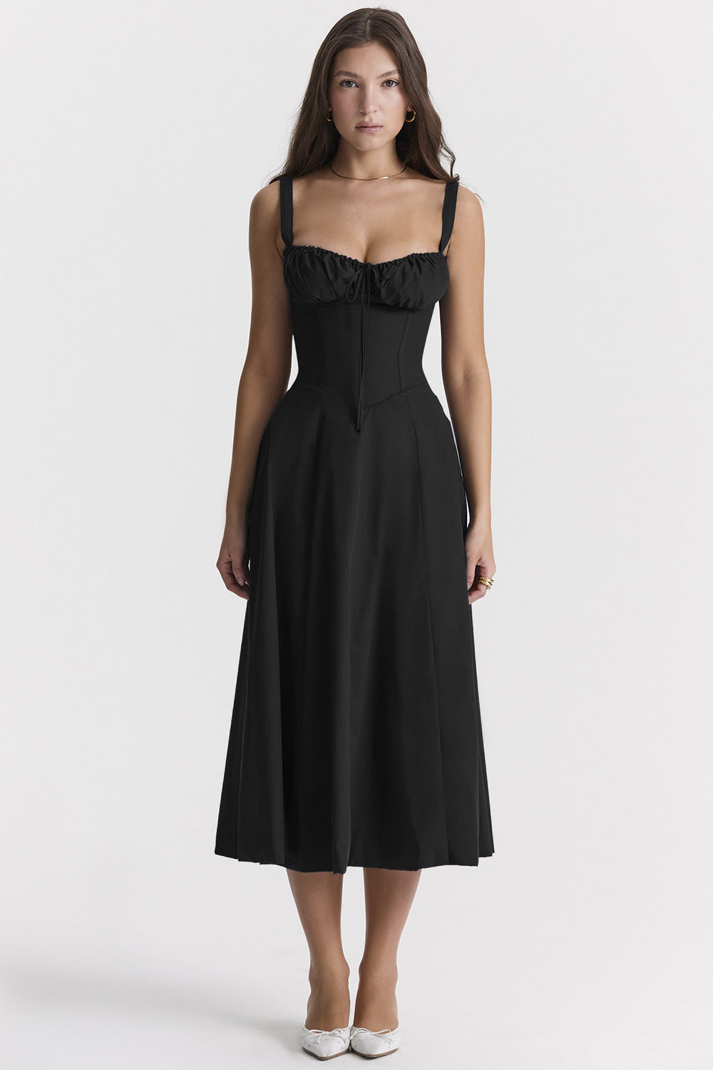Vestido de estampado floral para mujer con tirantes ajustables | Ideal para verano