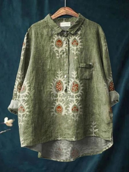 Blusa de estampado floral con tejido ligero I Ideal para primavera y verano