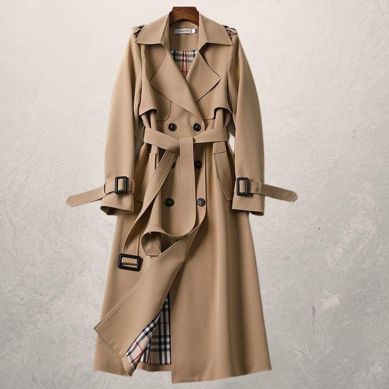 Trench de Mujer de Largo Medio con Cinturón | Ideal para Otoño