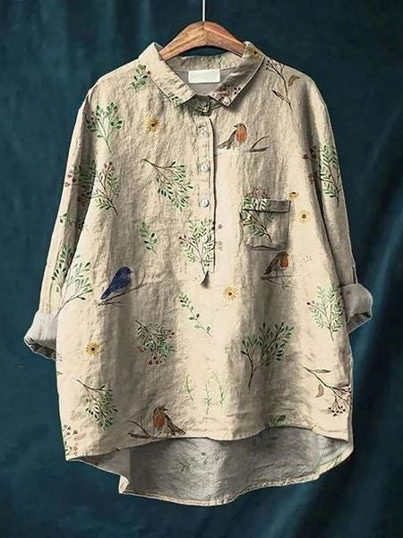 Blusa de estampado floral con tejido ligero I Ideal para primavera y verano