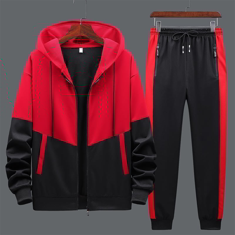 Conjunto deportivo con capucha de dos piezas, ideal para todas las temporadas