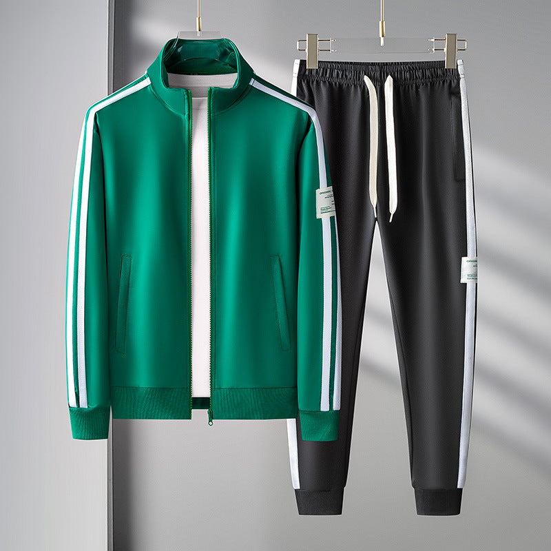 Conjunto de Cardigan Deportivo con Cremallera para Hombre de Dos Piezas | Ideal para Todas las Estaciones
