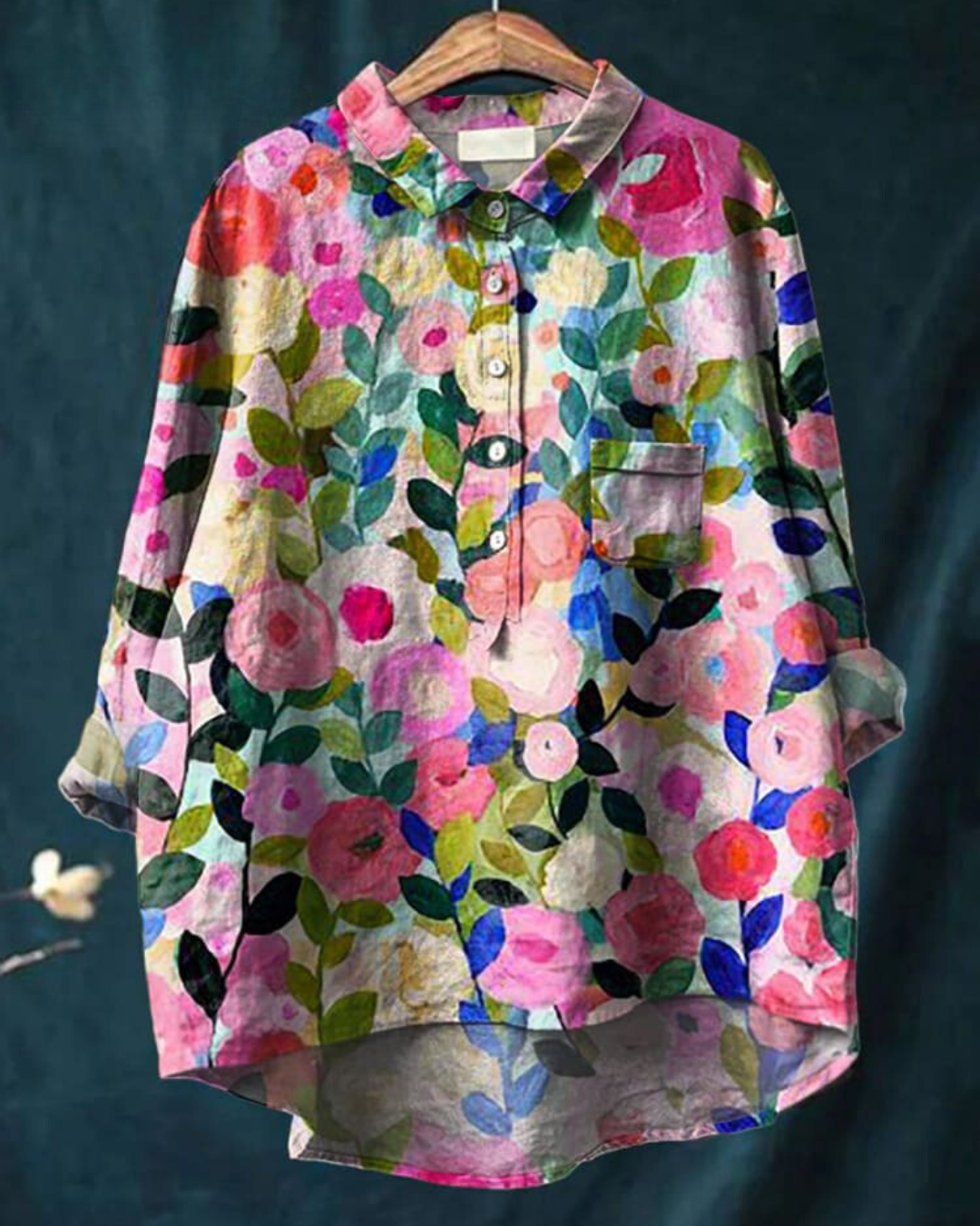Blusa de estampado floral con tejido ligero I Ideal para primavera y verano