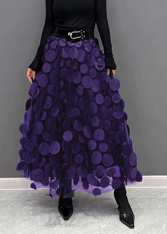 Falda de tul con lunares y cintura elástica I Ideal para primavera y otoño