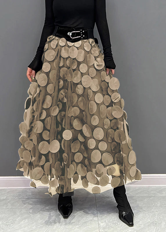 Falda de tul con lunares y cintura elástica I Ideal para primavera y otoño