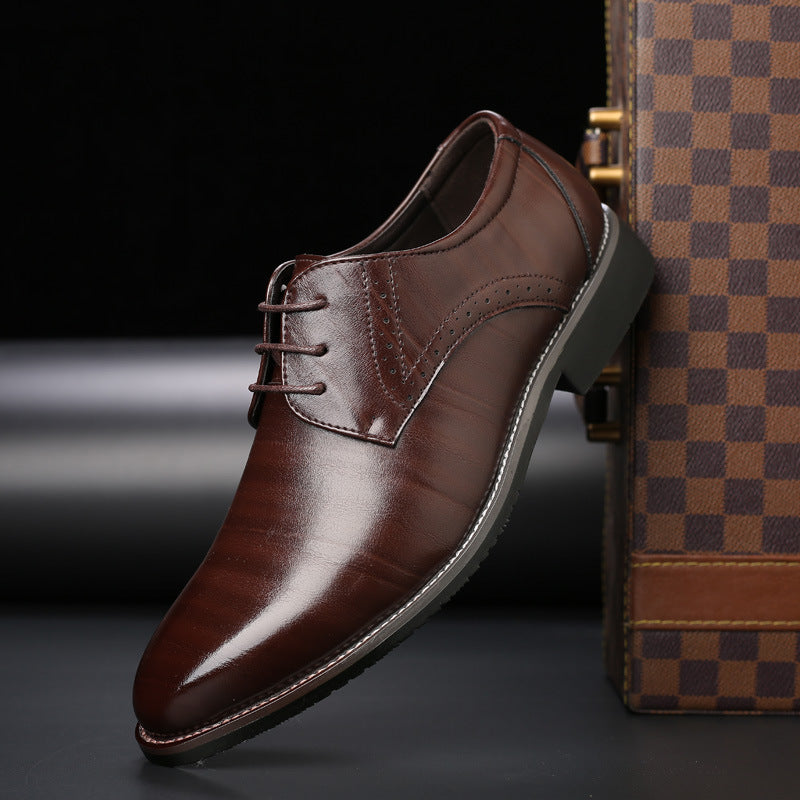 Zapatos de Cuero para Hombres de Talla Grande con Suela de Goma | Ideales para Todas las Estaciones