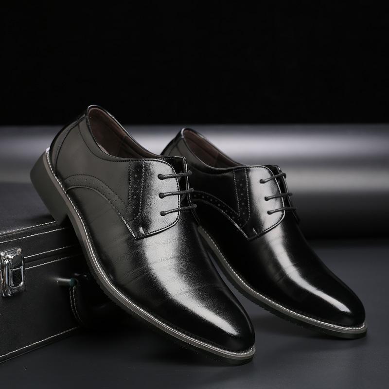 Zapatos de Cuero para Hombres de Talla Grande con Suela de Goma | Ideales para Todas las Estaciones