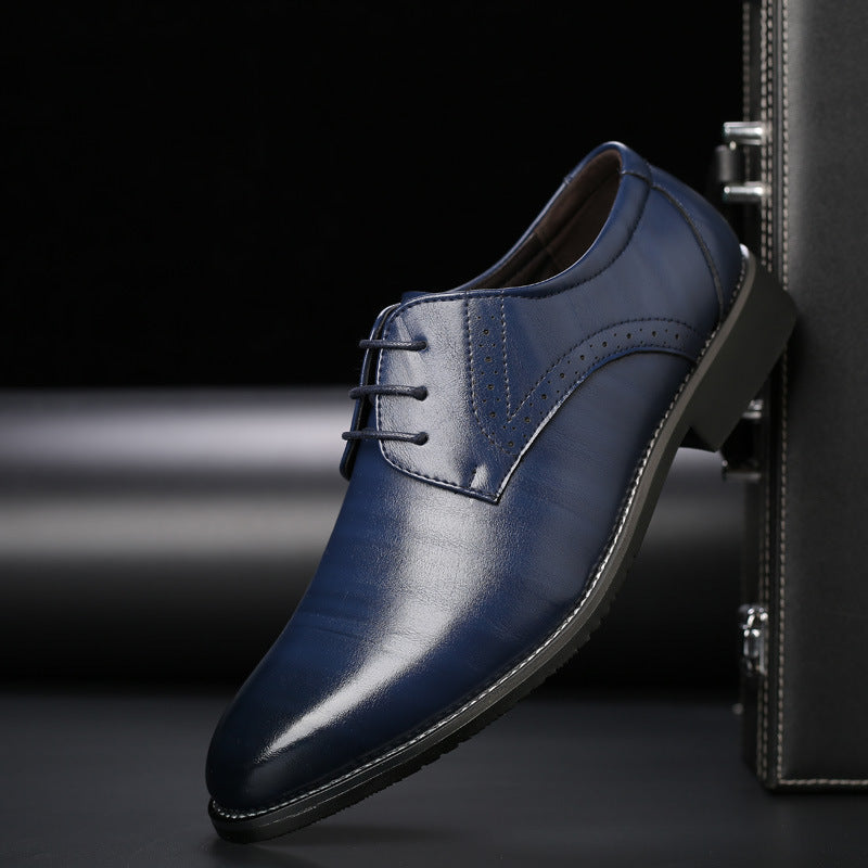 Zapatos de Cuero para Hombres de Talla Grande con Suela de Goma | Ideales para Todas las Estaciones