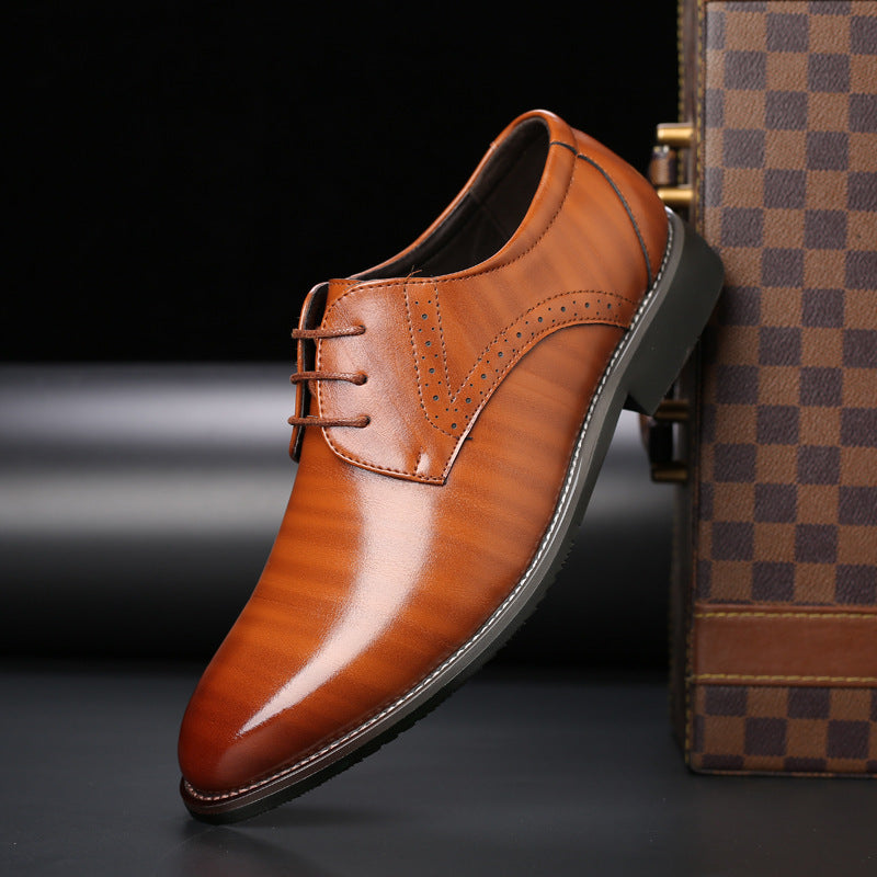 Zapatos de Cuero para Hombres de Talla Grande con Suela de Goma | Ideales para Todas las Estaciones