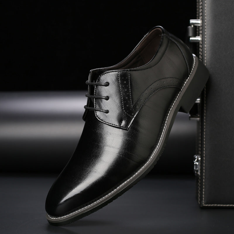 Zapatos de Cuero para Hombres de Talla Grande con Suela de Goma | Ideales para Todas las Estaciones