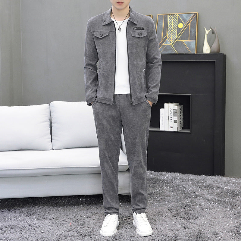 Traje de Dos Piezas de Pana para Hombre | Ideal para Otoño e Invierno