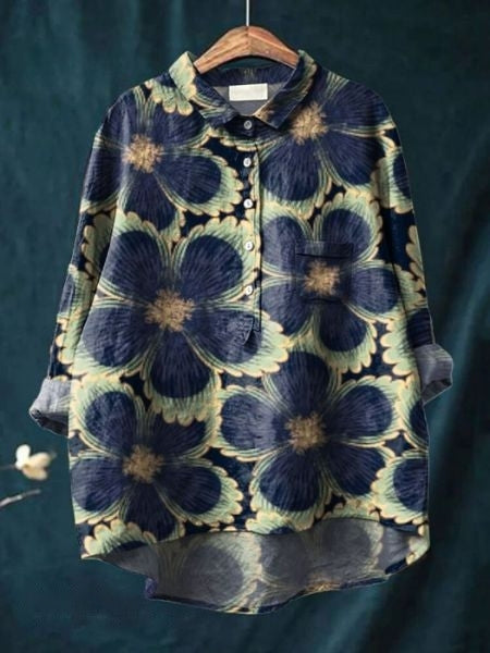 Blusa de estampado floral con tejido ligero I Ideal para primavera y verano