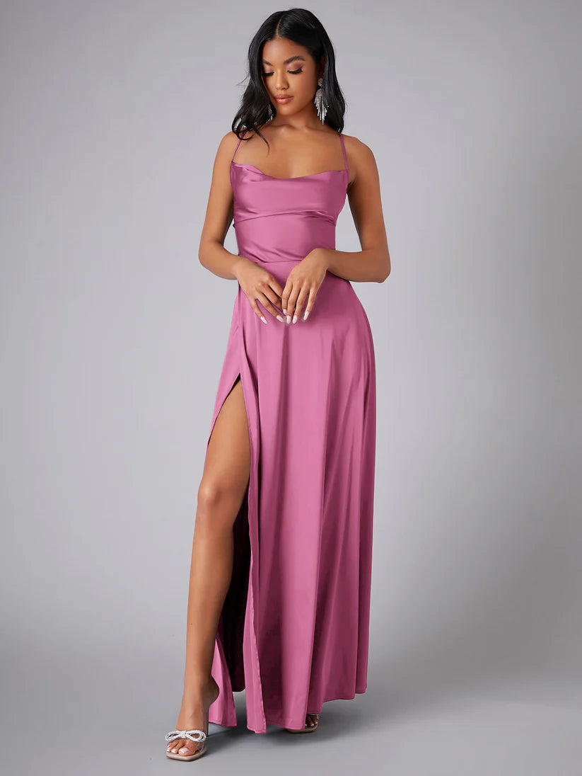 Vestido Largo y Fluido con Espalda Abierta | Ideal para Primavera y Verano