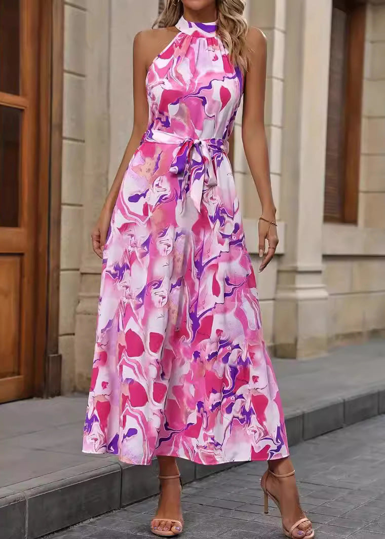 Vestido Bohemio de Cintura Alta con Mangas Largas | Ideal para Primavera y Verano