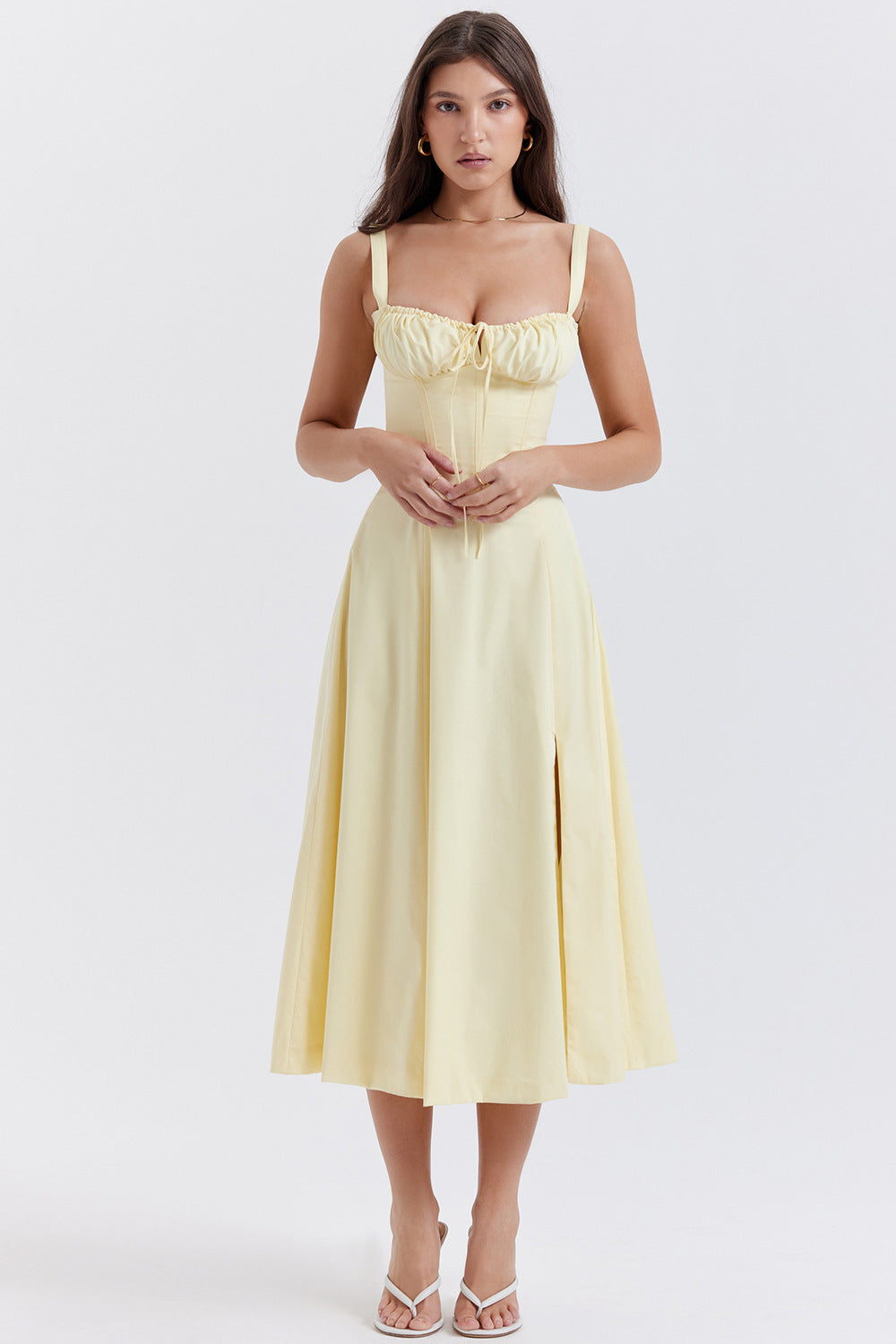 Vestido de estampado floral para mujer con tirantes ajustables | Ideal para verano