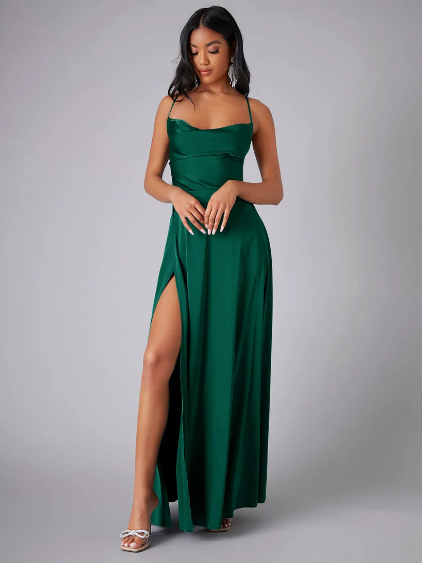 Vestido Largo y Fluido con Espalda Abierta | Ideal para Primavera y Verano