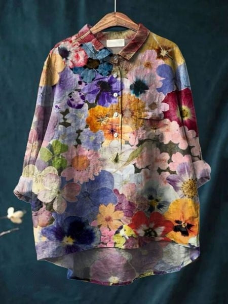 Blusa de estampado floral con tejido ligero I Ideal para primavera y verano