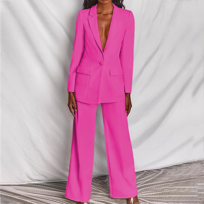 Conjunto de Blazer y Pantalón para Mujer | Ideal para Primavera y Otoño