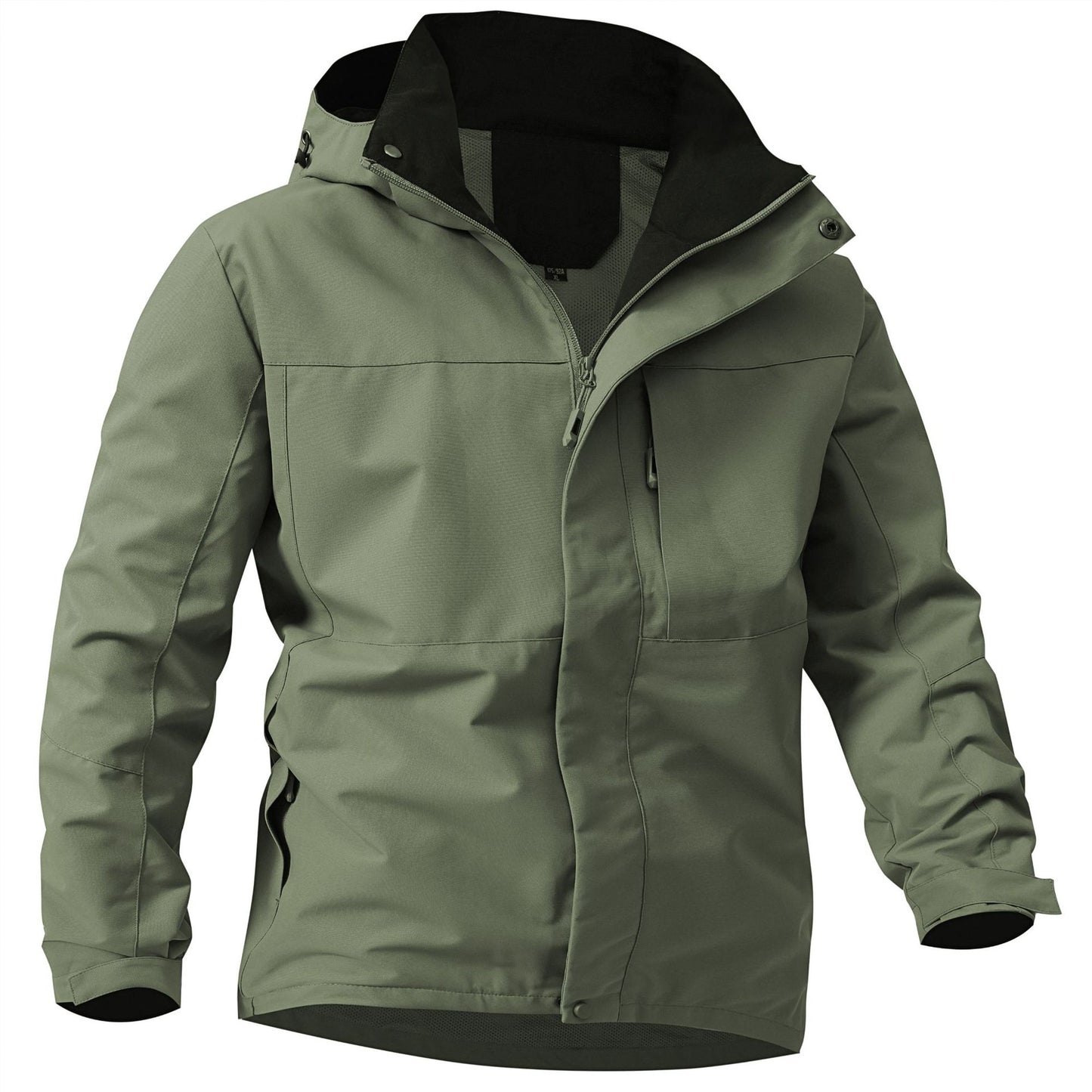 Chaqueta Ligera con Capucha y Bolsillos con Cremallera para Hombre | Ideal para Primavera y Otoño