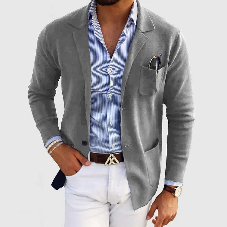 Blazer Clásico de Hombre de un Solo Botón | Ideal para Otoño e Invierno