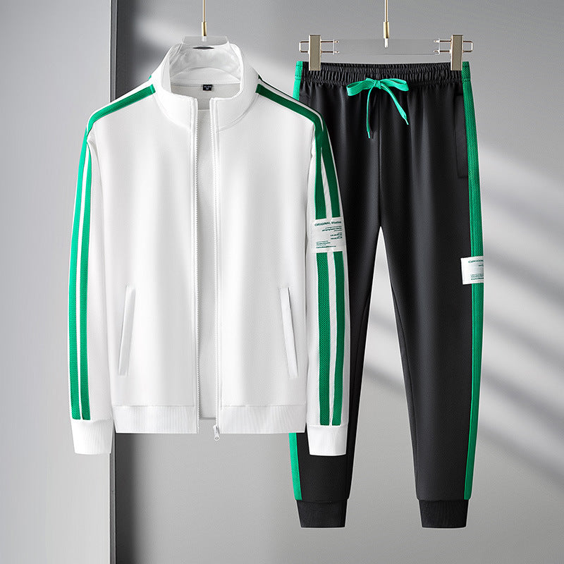Conjunto de Cardigan Deportivo con Cremallera para Hombre de Dos Piezas | Ideal para Todas las Estaciones