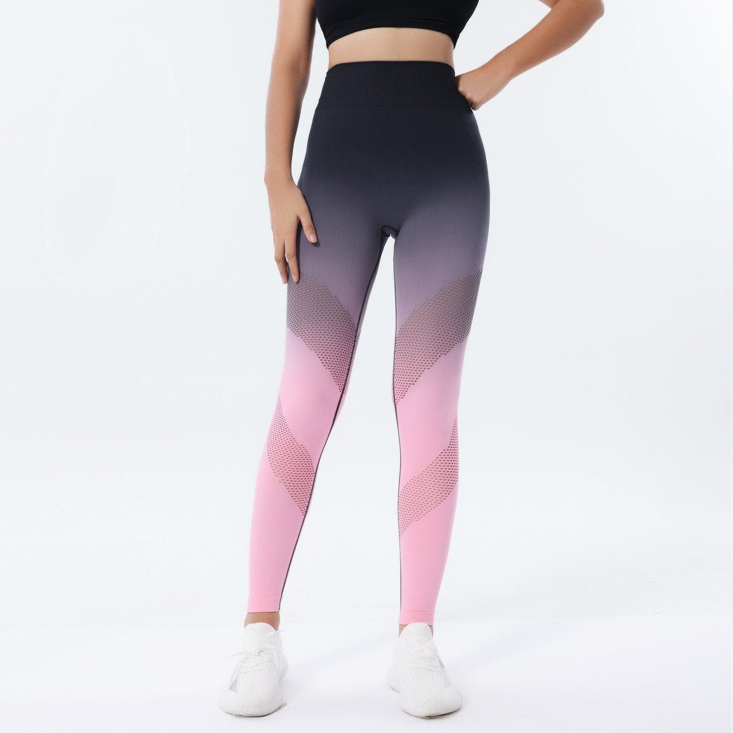 Leggings con Detalle Scrunch Degradé de Tiro Alto | Ideales para Todas las Temporadas