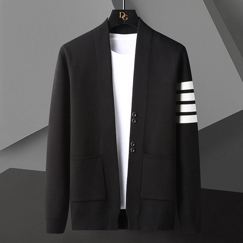 Cárdigan de Punto para Hombre con Frente Abierto | Ideal para Primavera y Otoño