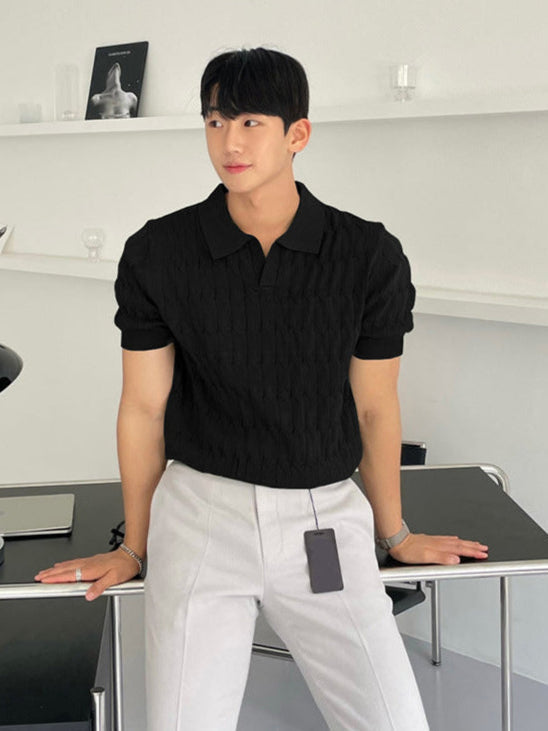 Camisa Polo de Manga Corta con Detalle de Cremallera Ideal para el Verano