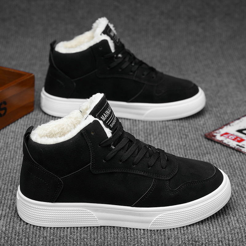 Zapatos Deportivos Altos con Forro Polar para Hombres | Ideales para Invierno