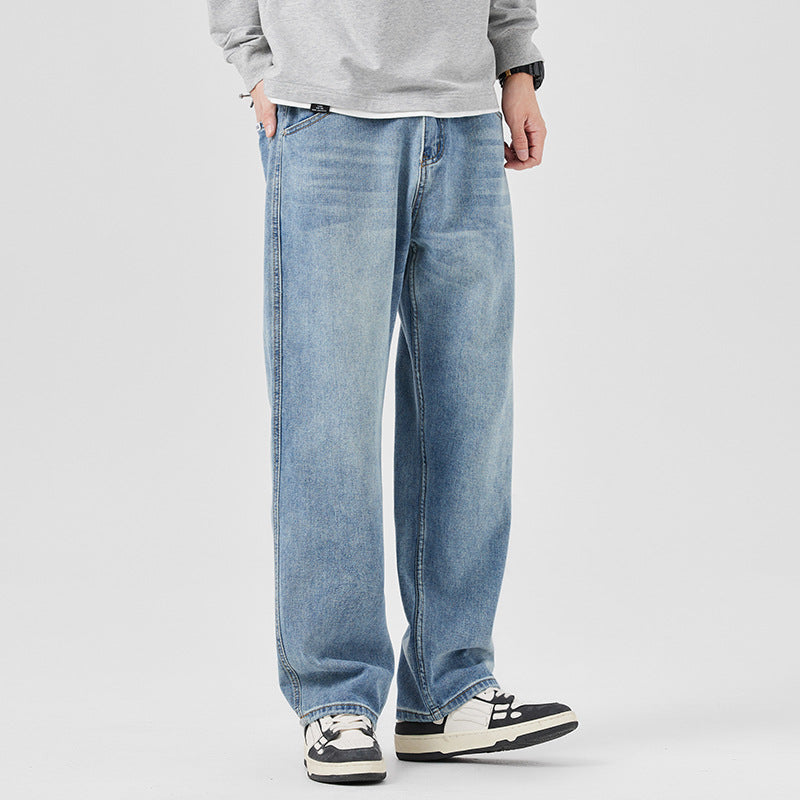 Jeans Holgados de Talle Medio Ideales para Primavera y Otoño