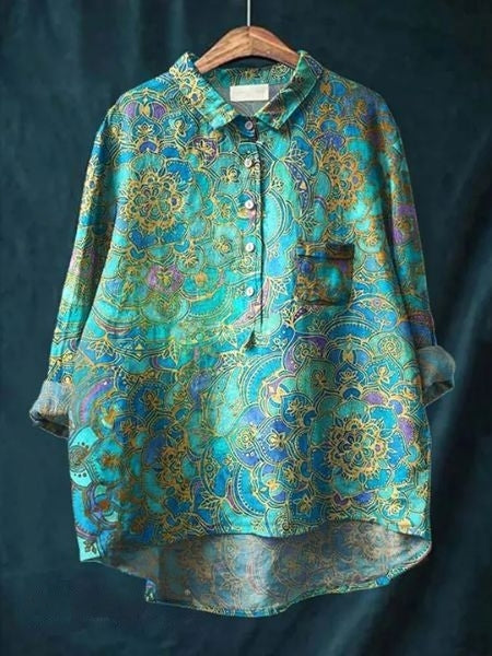 Blusa de estampado floral con tejido ligero I Ideal para primavera y verano