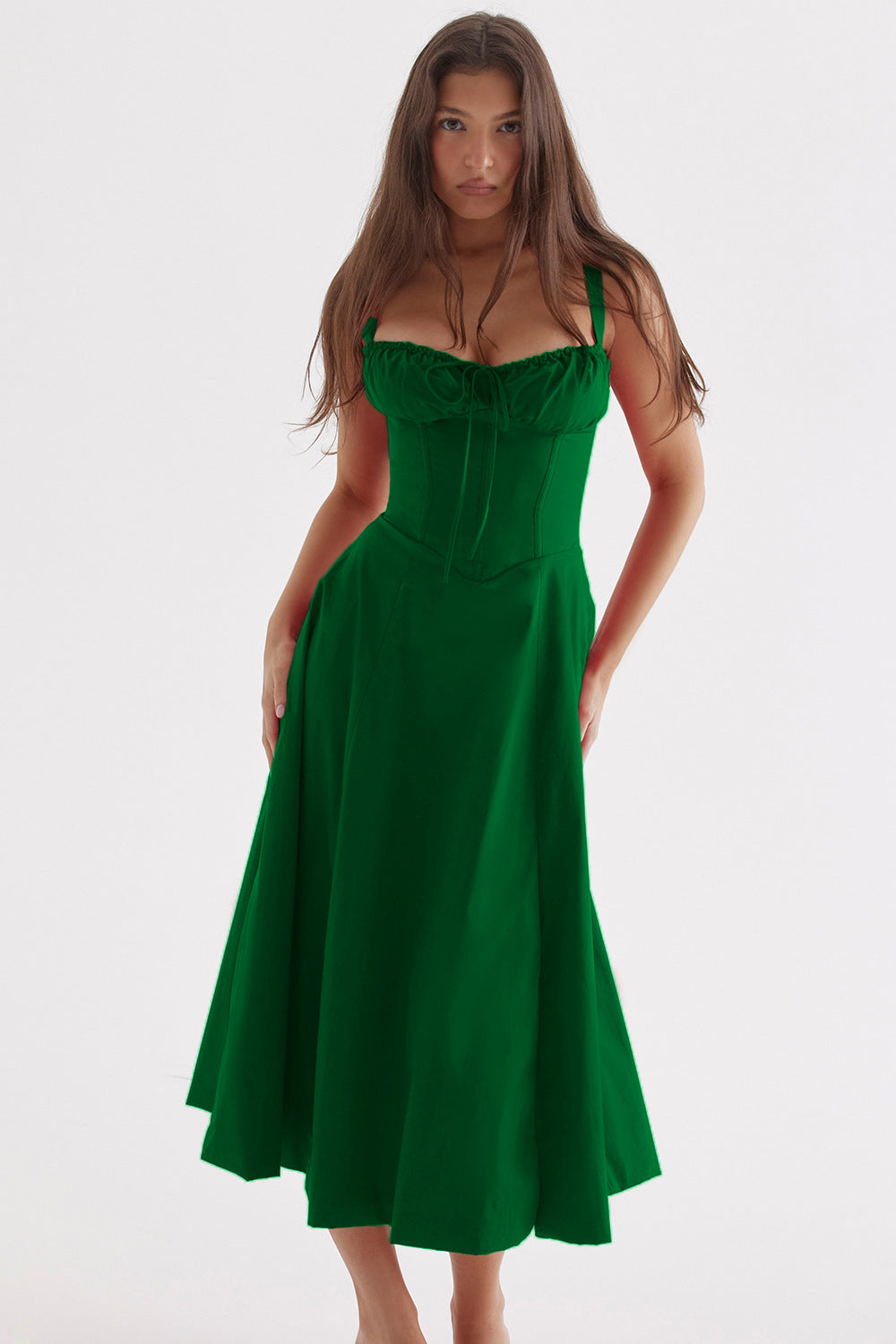 Vestido de estampado floral para mujer con tirantes ajustables | Ideal para verano