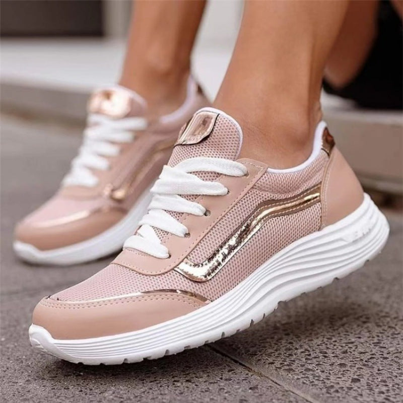 Zapatillas Deportivas Bajas con Cordones y Forro de Malla | Ideales para Todas las Temporadas