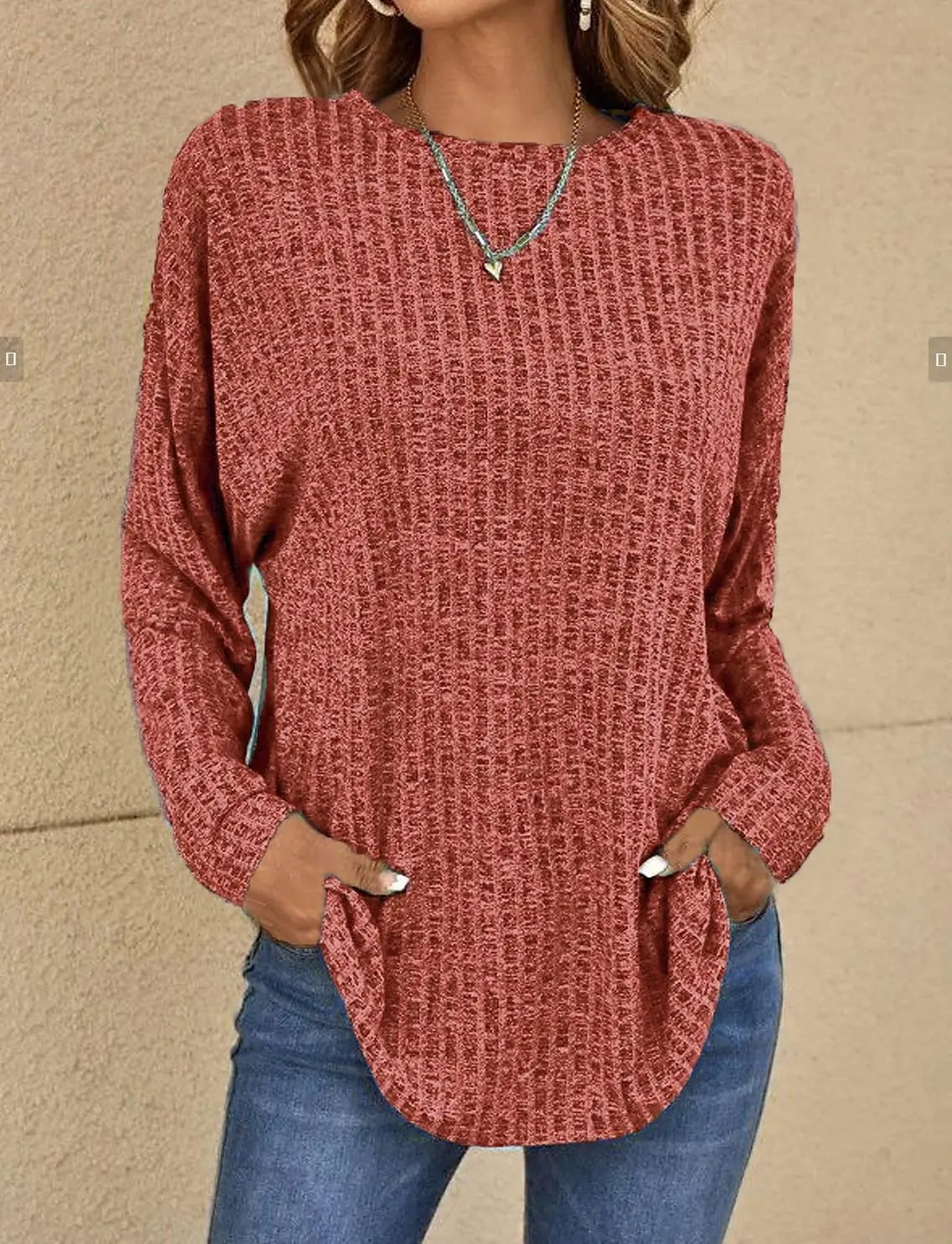Blusa de Punto para Mujer I Ideal para Primavera y Otoño