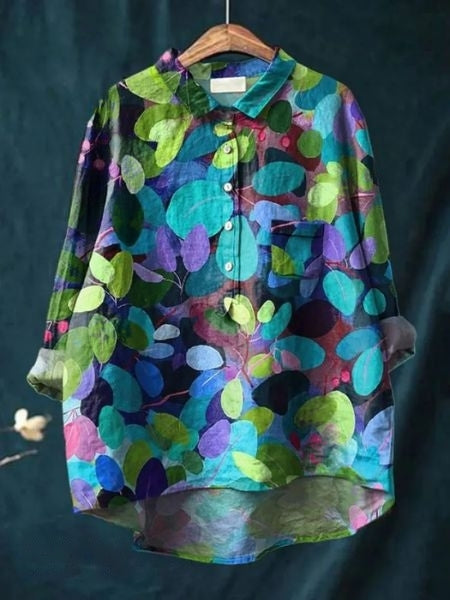 Blusa de estampado floral con tejido ligero I Ideal para primavera y verano