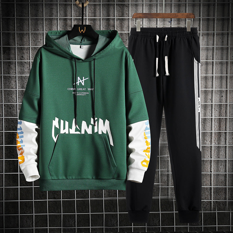 Conjunto de Suéter con Capucha y Manga Larga para Hombre | Ideal para Primavera
