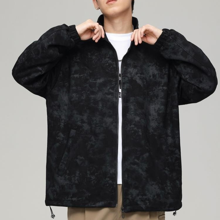 Chaqueta Holgada para Hombre con Estampado Jacquard y Bolsillos con Ranura | Ideal para Otoño