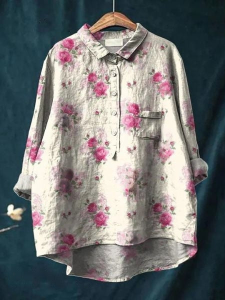 Blusa de estampado floral con tejido ligero I Ideal para primavera y verano