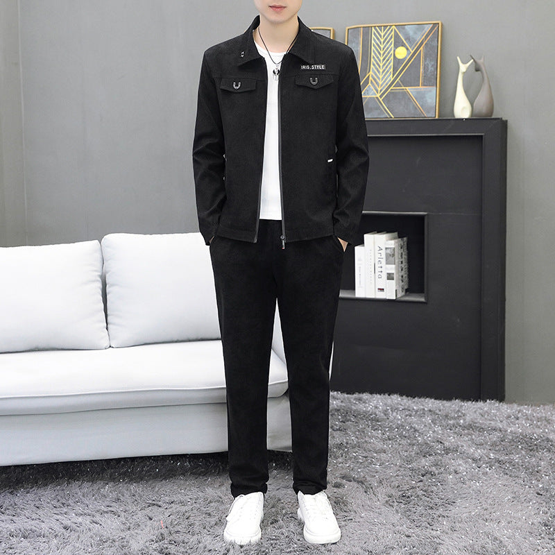 Traje de Dos Piezas de Pana para Hombre | Ideal para Otoño e Invierno