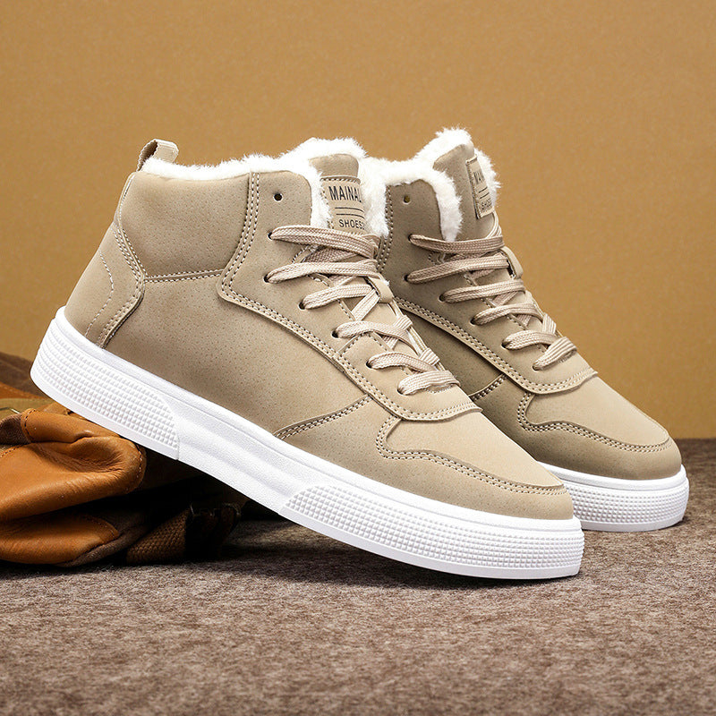 Zapatos Deportivos Altos con Forro Polar para Hombres | Ideales para Invierno