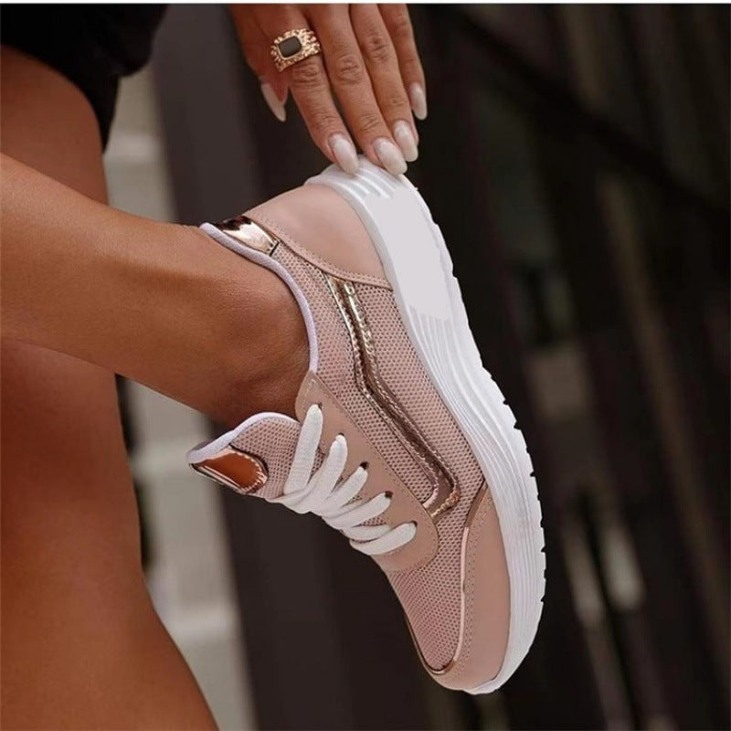 Zapatillas Deportivas Bajas con Cordones y Forro de Malla | Ideales para Todas las Temporadas