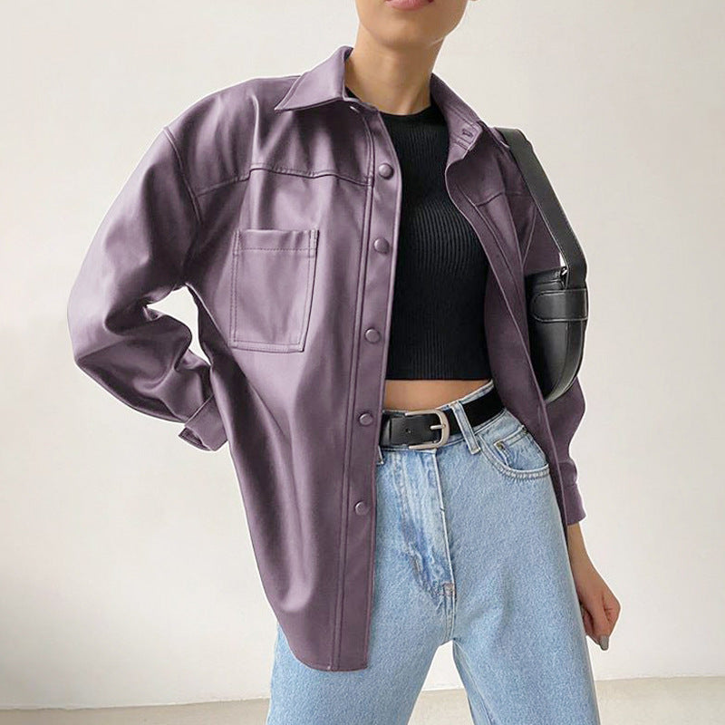 Chaqueta de motocicleta de piel sintética para mujer | Ideal para todas las estaciones