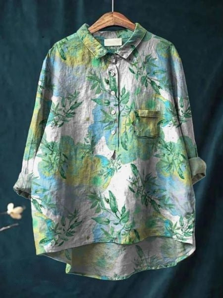 Blusa de estampado floral con tejido ligero I Ideal para primavera y verano
