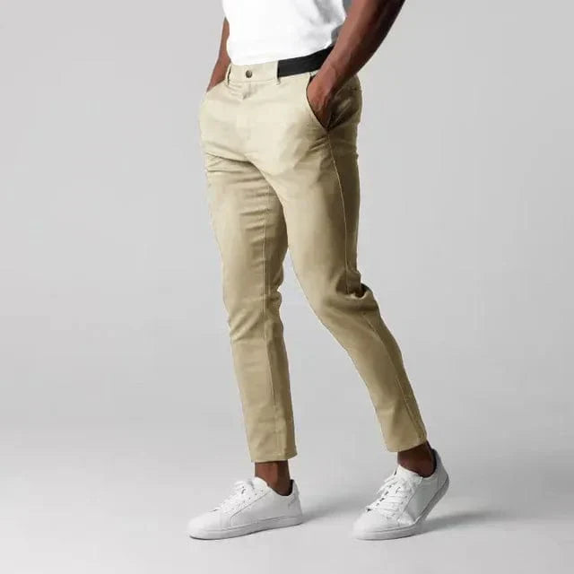 Pantalones Chinos de Hombre con Ajuste Cónico I Ideales para Primavera y Otoño