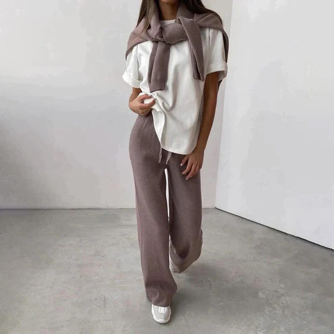 Conjunto de suéter y pantalón de punto suave I Ideal para el invierno